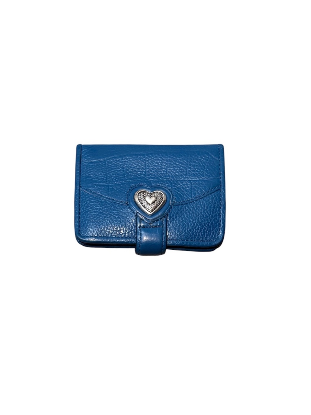 Brighton Bellissimo Heart Teal Small Leather Wallet